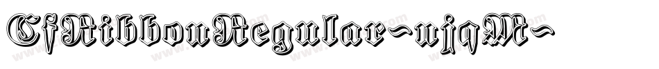 CfRibbonRegular-njqM字体转换