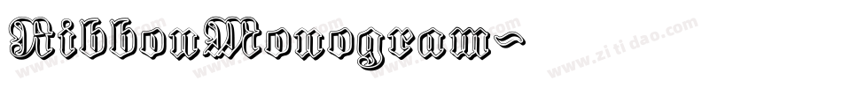 RibbonMonogram字体转换