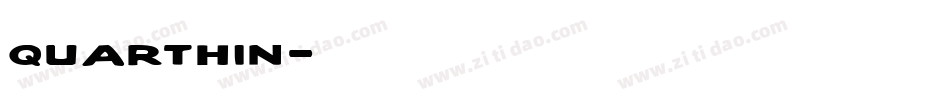quarthin字体转换