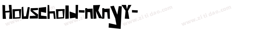 Household-nRnyY字体转换