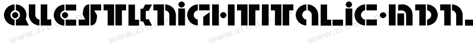 QuestKnightItalic-MDnJ字体转换