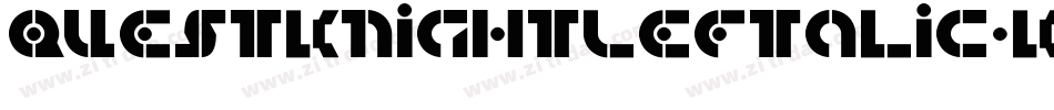 QuestKnightLeftalic-Kxzy字体转换