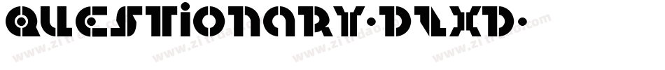Questionary-DZxD字体转换