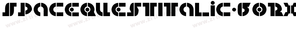 SpaceQuestItalic-60Rx字体转换