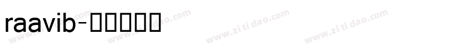 raavib字体转换