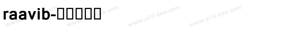 raavib字体转换