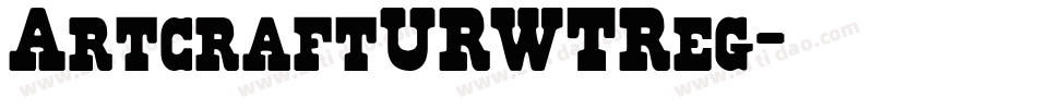 ArtcraftURWTReg字体转换