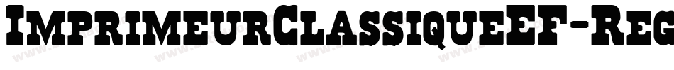 ImprimeurClassiqueEF-Reg字体转换