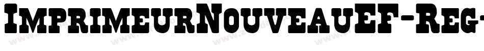 ImprimeurNouveauEF-Reg字体转换