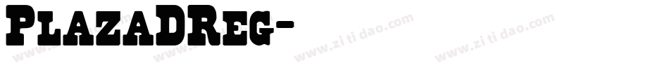 PlazaDReg字体转换