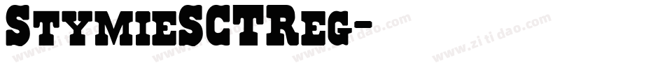 StymieSCTReg字体转换