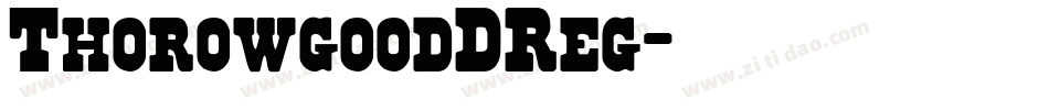 ThorowgoodDReg字体转换