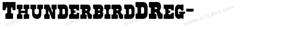 ThunderbirdDReg字体转换