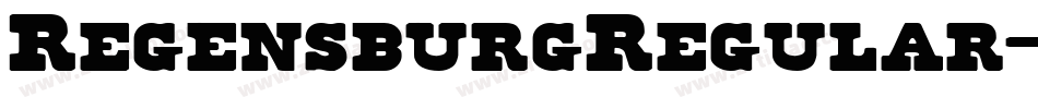 RegensburgRegular-PRvP字体转换