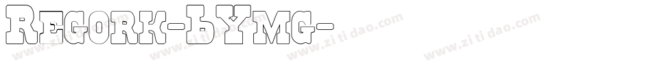 Regork-6Ymg字体转换