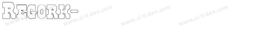 Regork字体转换