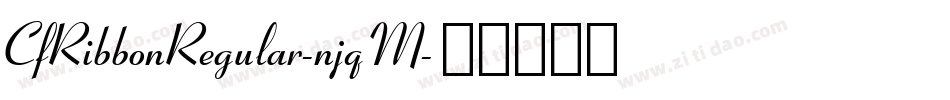 CfRibbonRegular-njqM字体转换