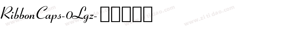 RibbonCaps-0Lgz字体转换