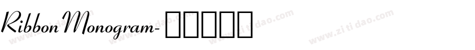 RibbonMonogram字体转换