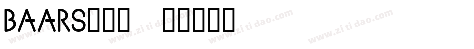 BAARS___字体转换