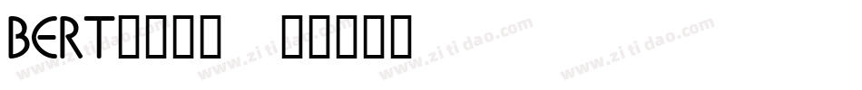 BERT____字体转换