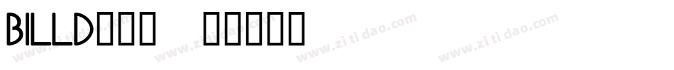 BILLD___字体转换