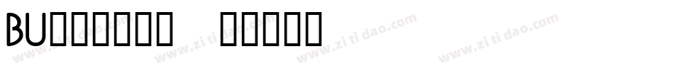 BU______字体转换