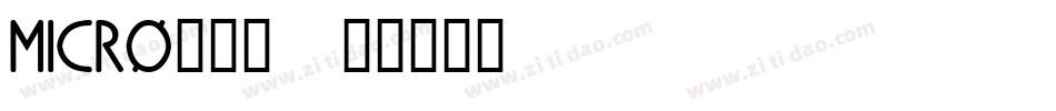MICRO___字体转换