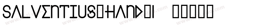 Salventius_Hand_I字体转换