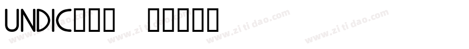 UNDIC___字体转换