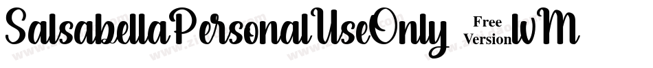 SalsabellaPersonalUseOnly-6lvM字体转换