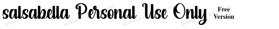 salsabella-Personal-Use-Only-2字体转换