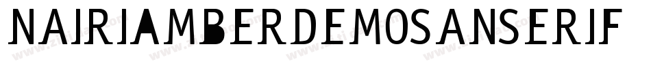 NairiAmberDemoSanserif字体转换