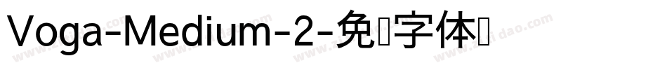 Voga-Medium-2字体转换