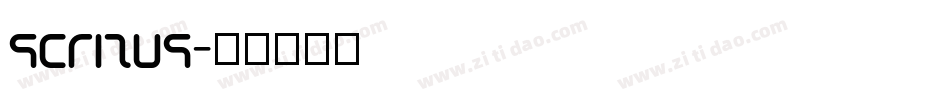 scritus字体转换