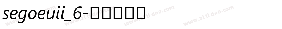segoeuii_6字体转换