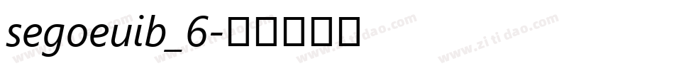 segoeuib_6字体转换