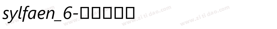 sylfaen_6字体转换