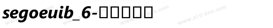 segoeuib_6字体转换