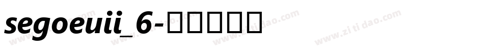 segoeuii_6字体转换
