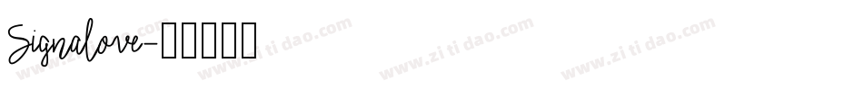 Signalove字体转换