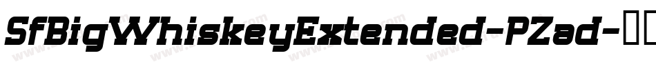 SfBigWhiskeyExtended-PZad字体转换 SfBigWhiskeyExtended-PZad字体转换