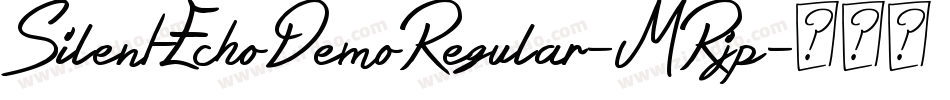 SilentEchoDemoRegular-MRjp字体转换 SilentEchoDemoRegular-MRjp字体转换
