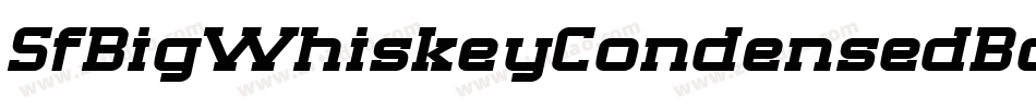 SfBigWhiskeyCondensedBold-d5wV字体转换