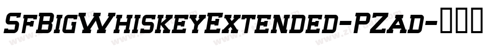 SfBigWhiskeyExtended-PZad字体转换 SfBigWhiskeyExtended-PZad字体转换