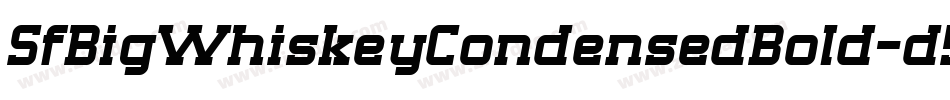 SfBigWhiskeyCondensedBold-d5wV字体转换