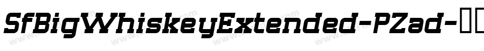 SfBigWhiskeyExtended-PZad字体转换 SfBigWhiskeyExtended-PZad字体转换
