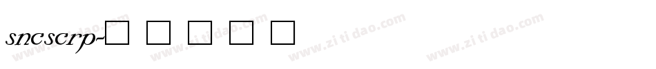 sncscrp字体转换