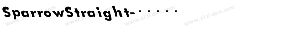 SparrowStraight字体转换