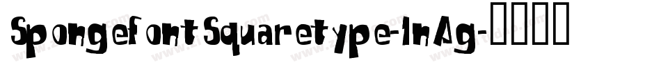 SpongefontSquaretype-1nAg字体转换